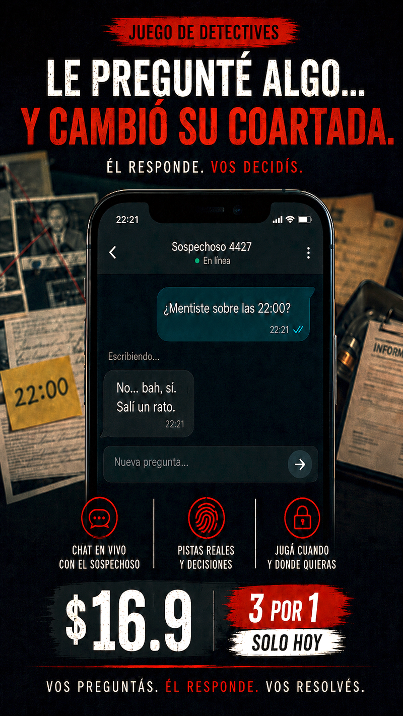 JUEGOS DE DETECTIVES - HOY 3X1 - LLEVATE 3 CASOS REALES
